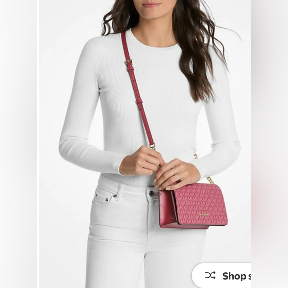 Michael Kors Jet Set Signature Logo Crossbody Bag, NWT